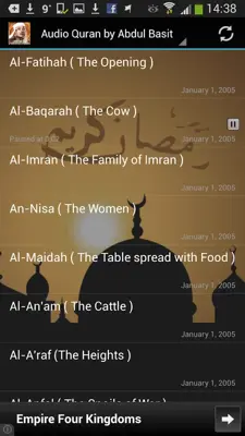 Audio Quran by Abdul Basit android App screenshot 5